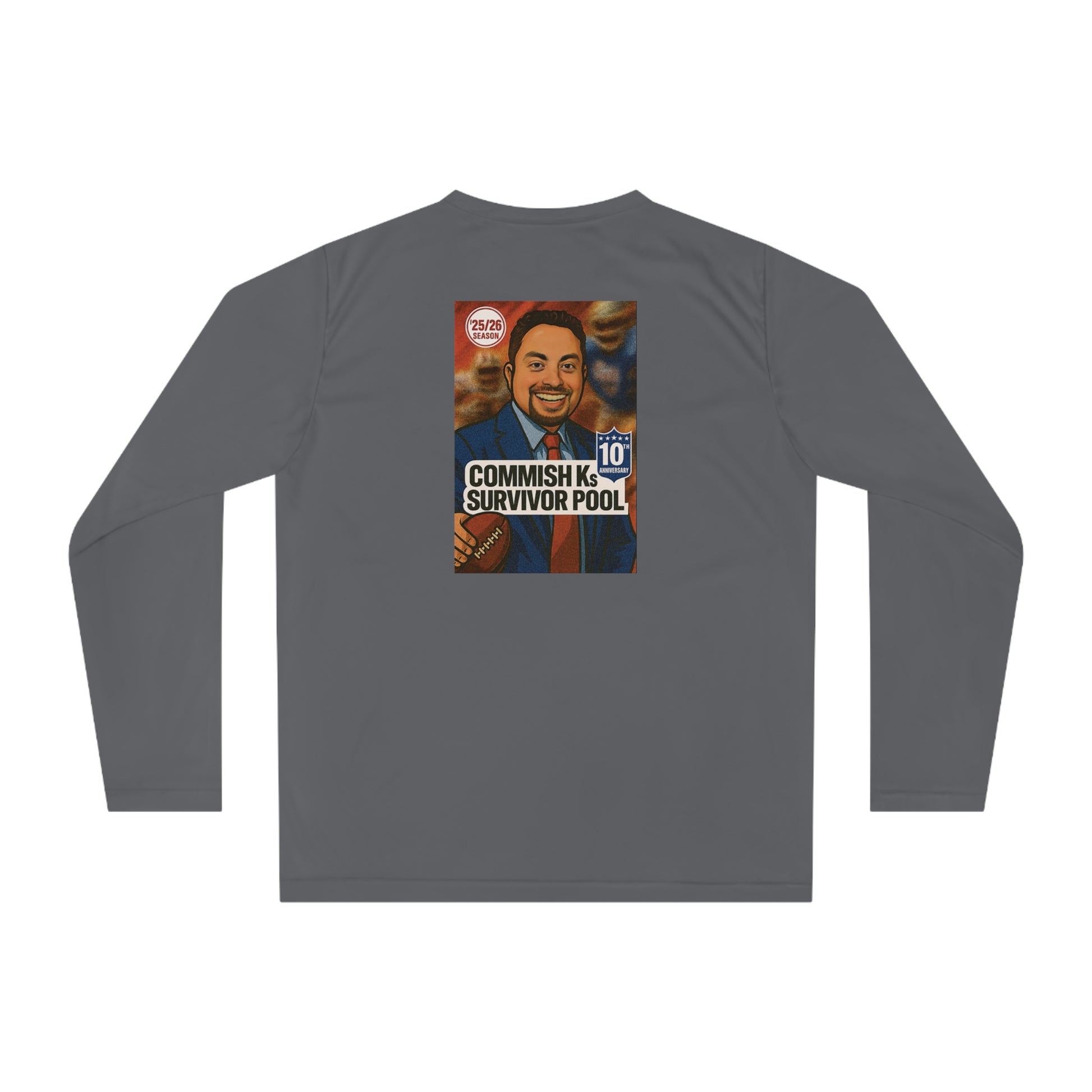 Commish K 10th Season: Unisex Performance Long Sleeve Shirt