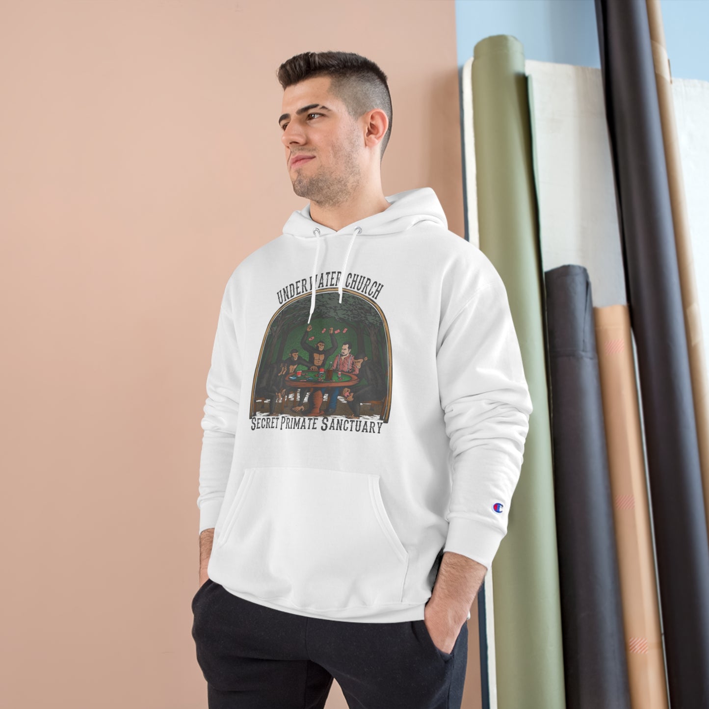 Underwater Church Primate Sanctuary: Champion Hoodie