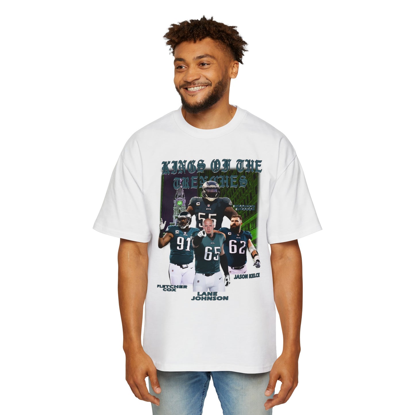 O-Line (Kings of the Trenches): Men's Heavy Oversized Tee