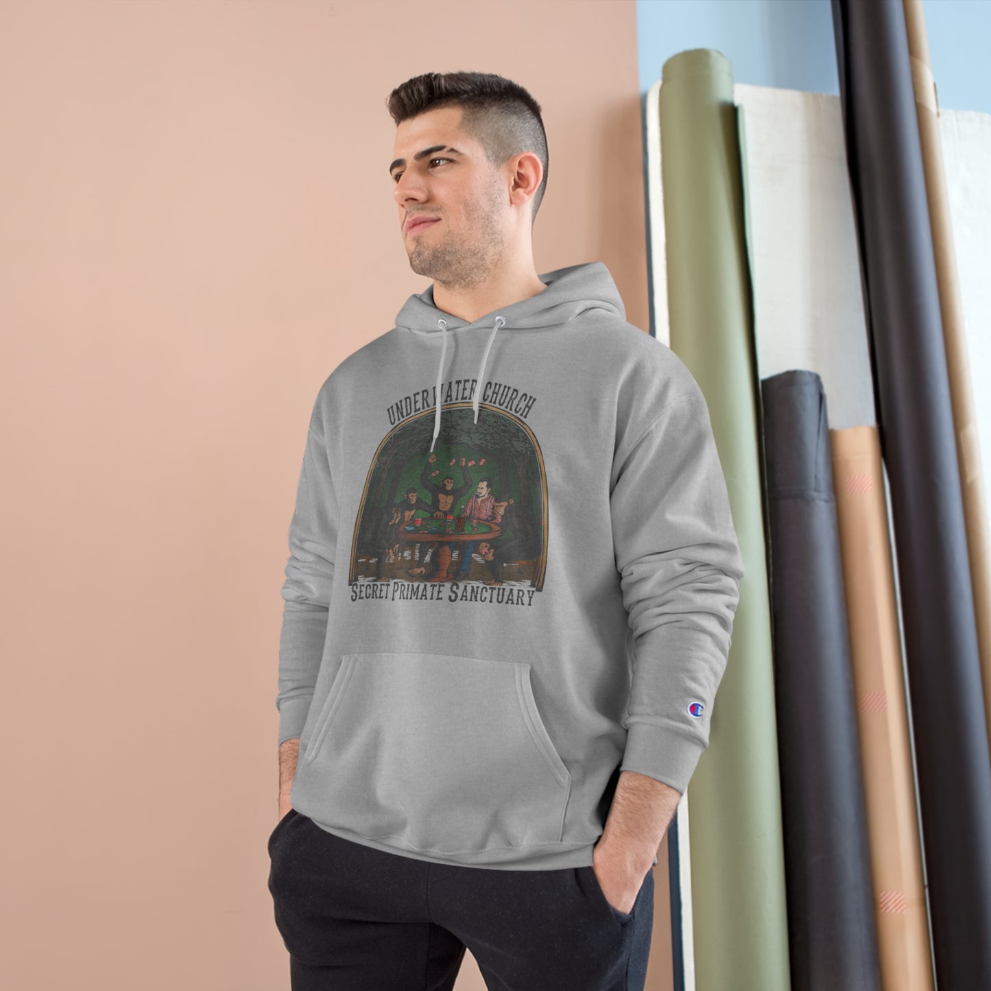 Underwater Church Primate Sanctuary: Champion Hoodie