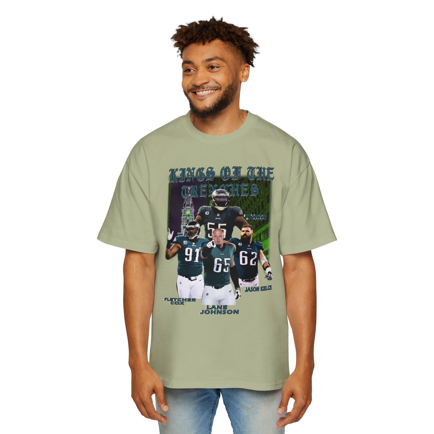 O-Line (Kings of the Trenches): Men's Heavy Oversized Tee