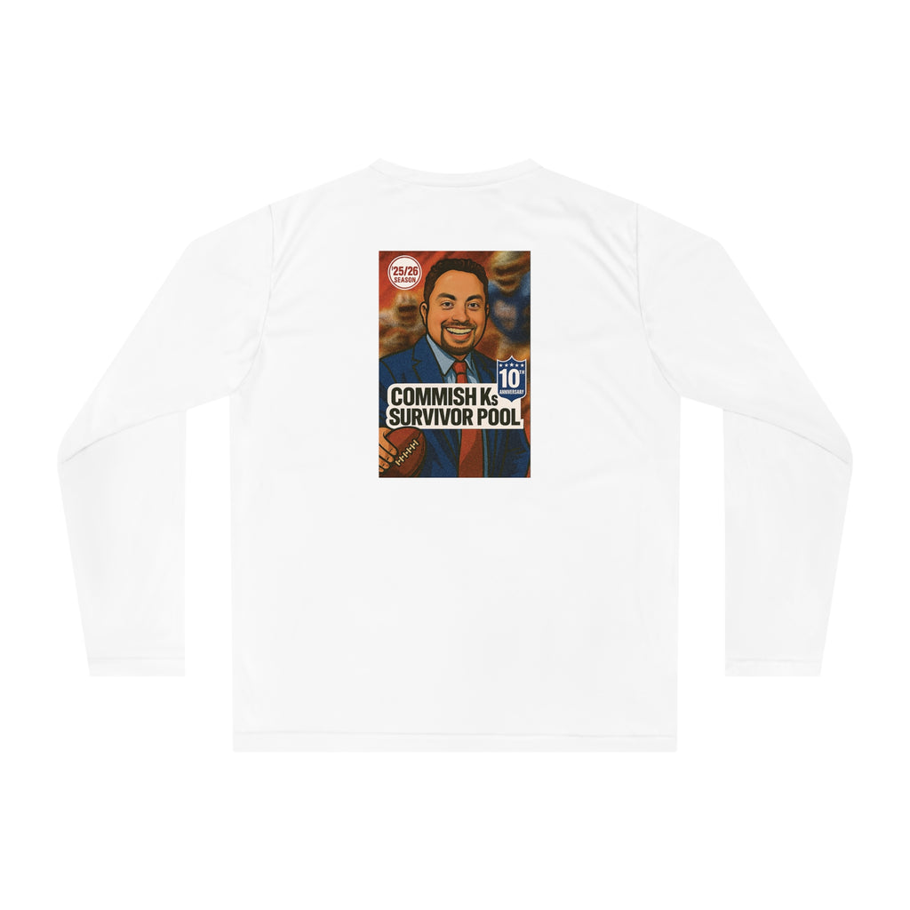 Commish K 10th Season: Unisex Performance Long Sleeve Shirt