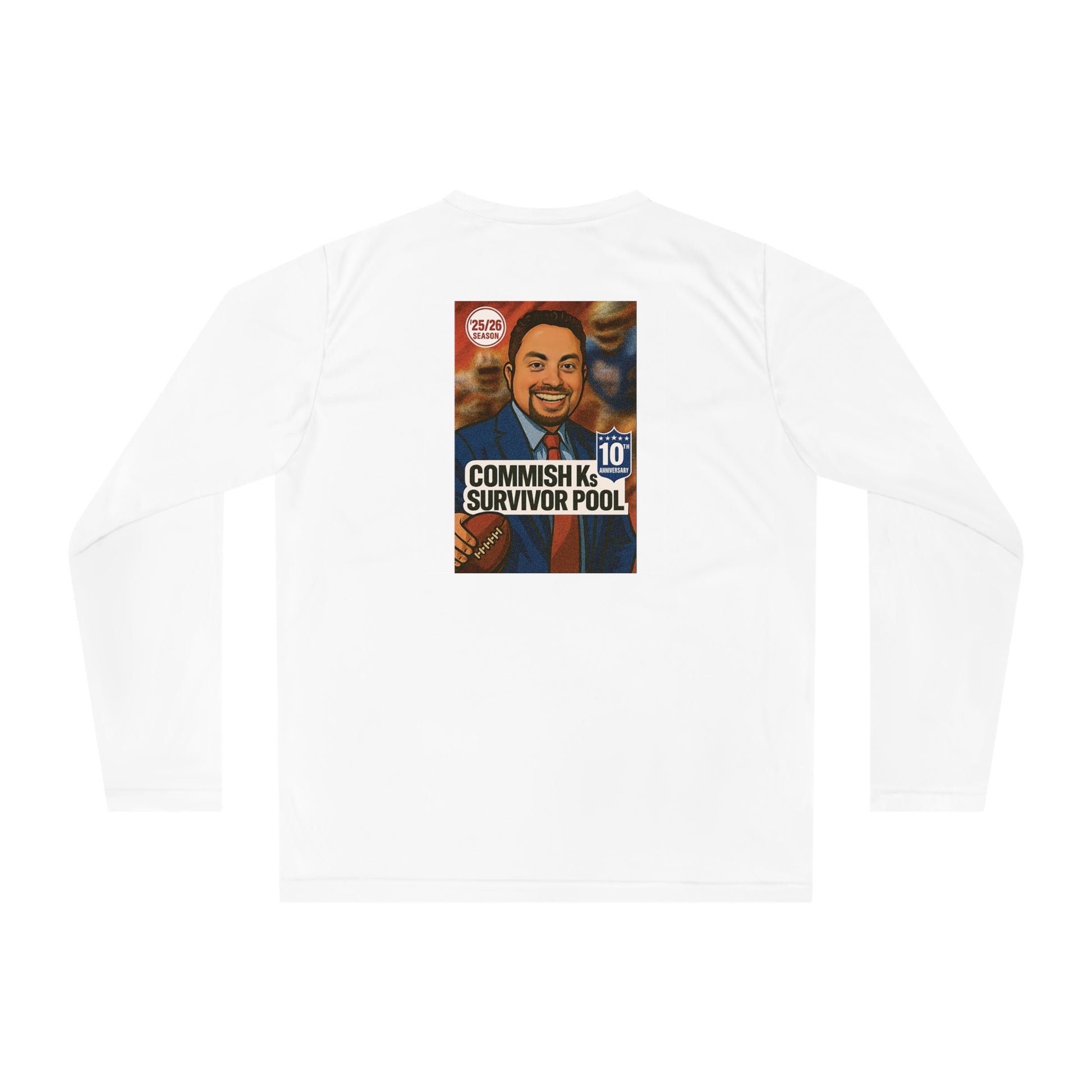 Commish K 10th Season: Unisex Performance Long Sleeve Shirt
