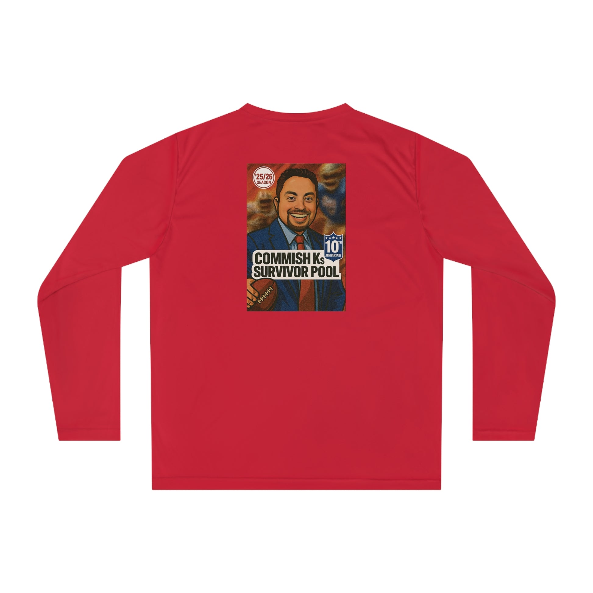 Commish K 10th Season: Unisex Performance Long Sleeve Shirt
