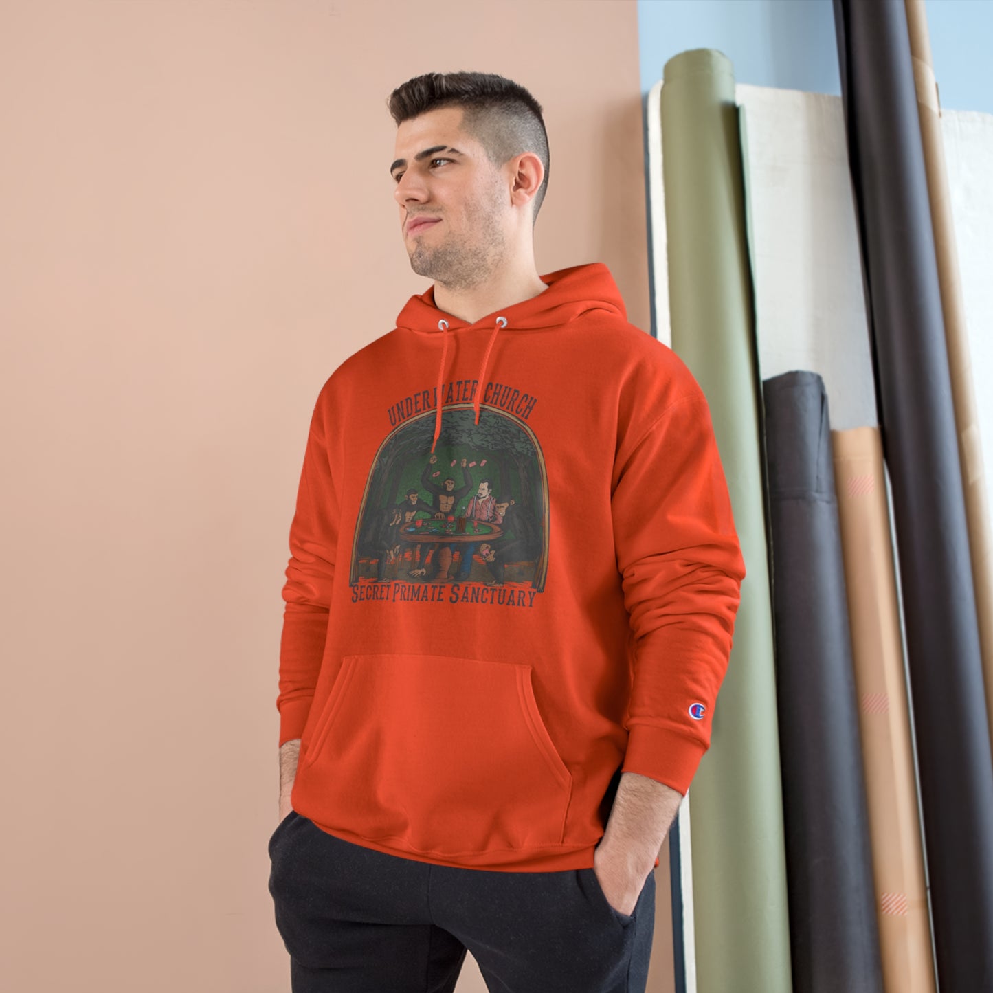 Underwater Church Primate Sanctuary: Champion Hoodie