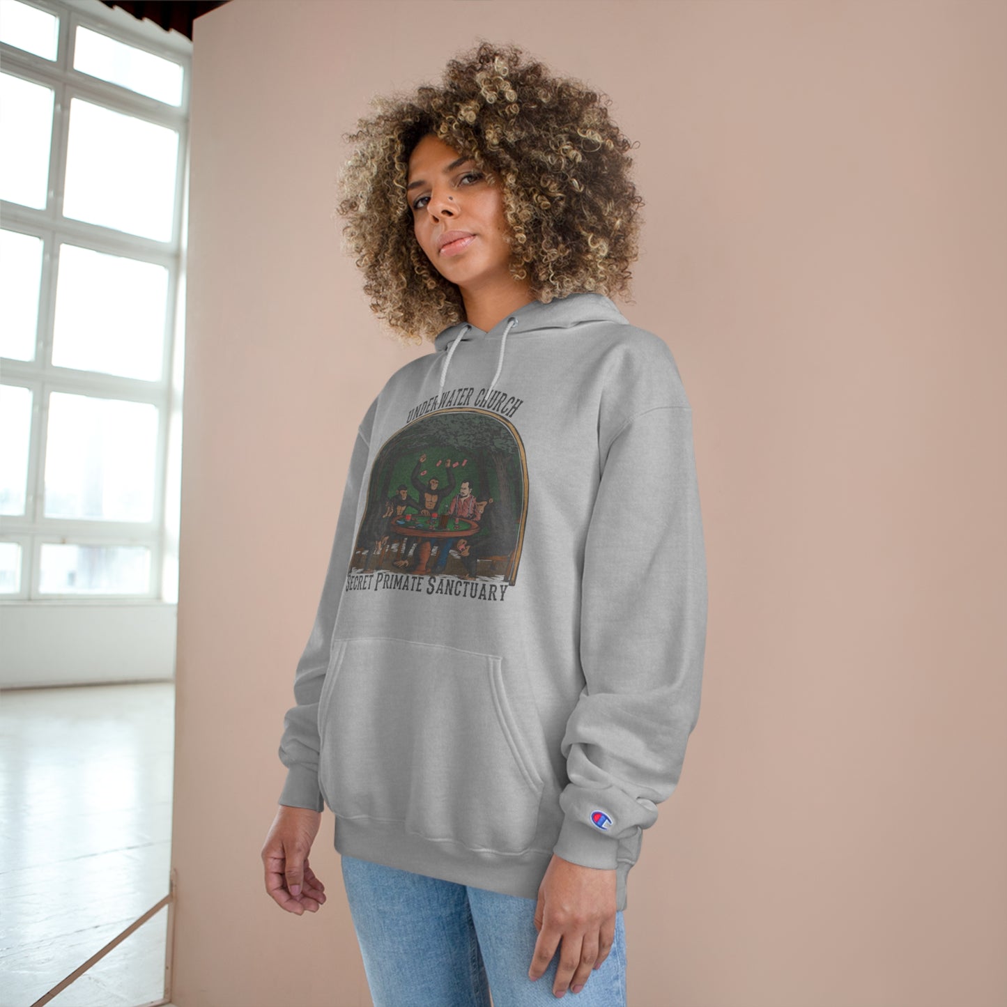 Underwater Church Primate Sanctuary: Champion Hoodie